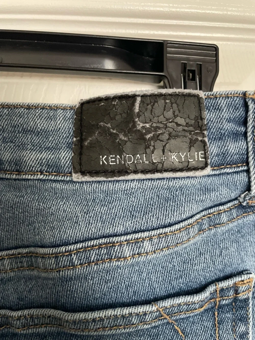 Kendall + Kylie Women’s 9/29 The Ultra Babe Skinny High-Rise Distressed Jeans